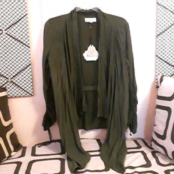 NWT Knox Rose Womens Cascade Sweater in Green - Picture 2 of 15